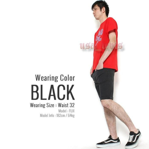 【彈性29-44腰優惠】美國 日本Levis 511 Shorts Black 黑色 合身版牛仔短褲 休閒 短褲 五分褲