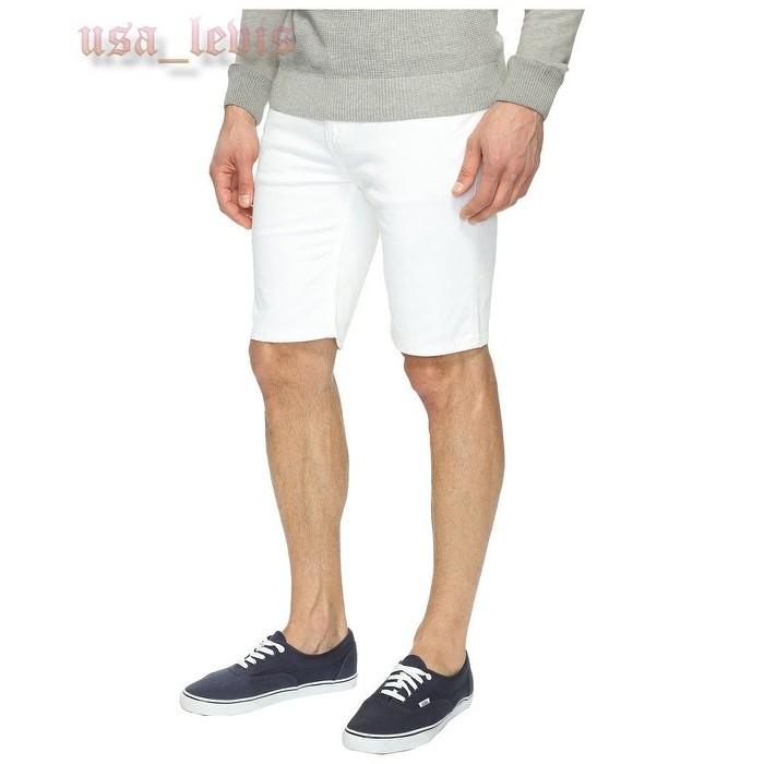 【彈性29-44腰優惠】美國 日本Levi s 511 Shorts White 白色 合身版牛仔短褲 休閒短褲 五分褲-細節圖2