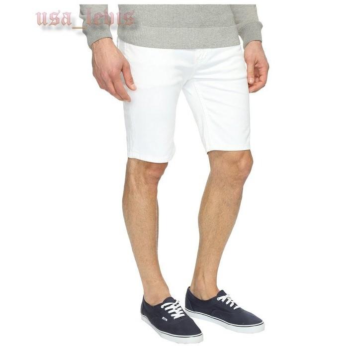 【彈性29-44腰優惠】美國 日本Levi s 511 Shorts White 白色 合身版牛仔短褲 休閒短褲 五分褲-細節圖3