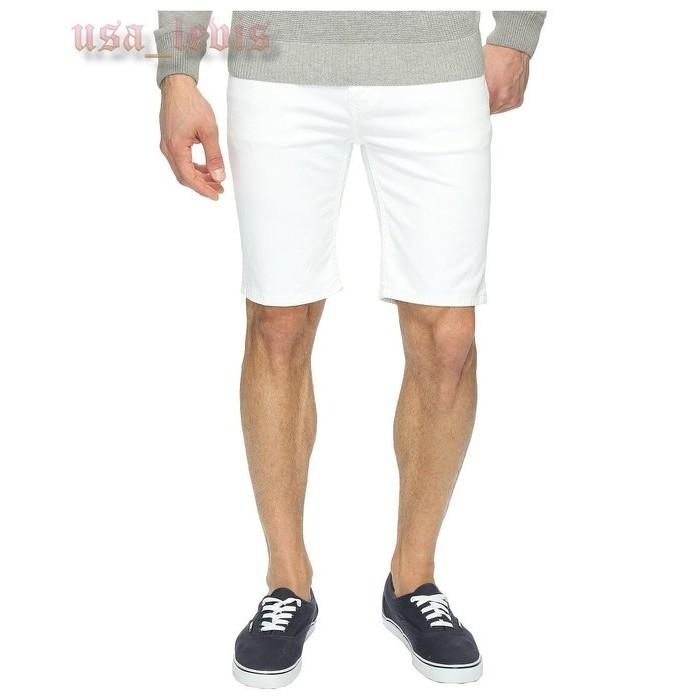 【彈性29-44腰優惠】美國 日本Levi s 511 Shorts White 白色 合身版牛仔短褲 休閒短褲 五分褲-細節圖4