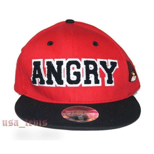 【棒球帽MLB】獨賣全新正品 優惠 憤怒鳥 Angry Birds 紅色 鴨舌帽 潮流 刺繡 卡車帽