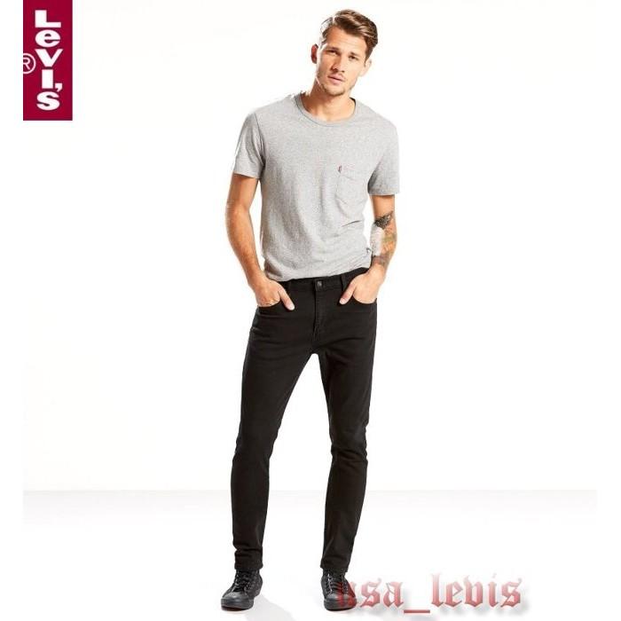 【合身錐型W28-42腰】美國LEVI S 512 Slim Taper 彈性黑色養褲錐型低腰窄管小直筒牛仔褲511-細節圖2
