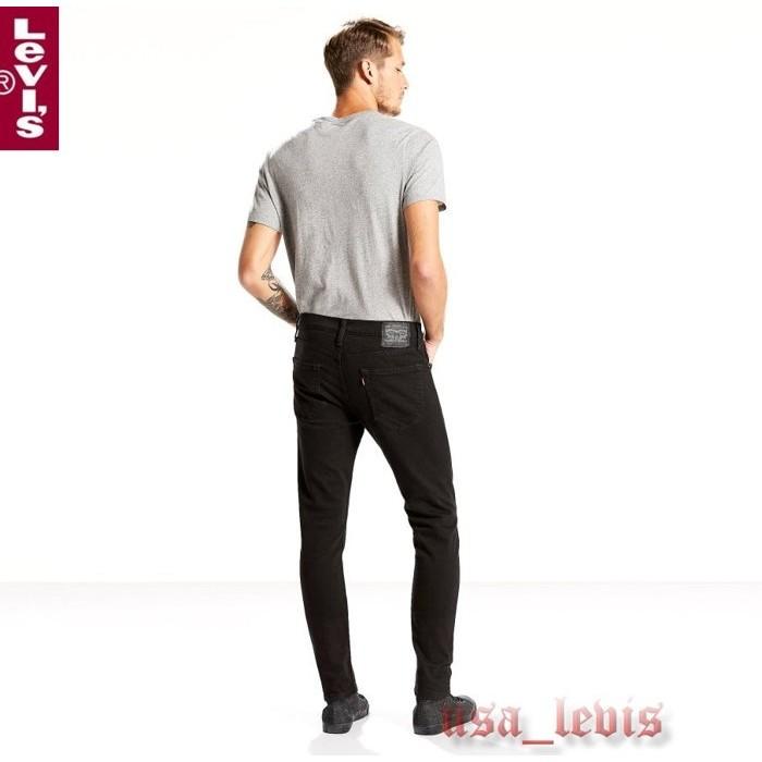 【合身錐型W28-42腰】美國LEVI S 512 Slim Taper 彈性黑色養褲錐型低腰窄管小直筒牛仔褲511-細節圖3