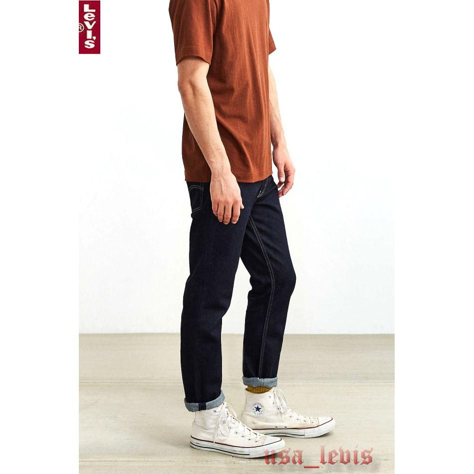 【獨賣養褲28-42腰】美國LEVI S 511 Slim Hollow深藍原色合身窄管厚磅低腰小直筒牛仔褲510優惠-細節圖4