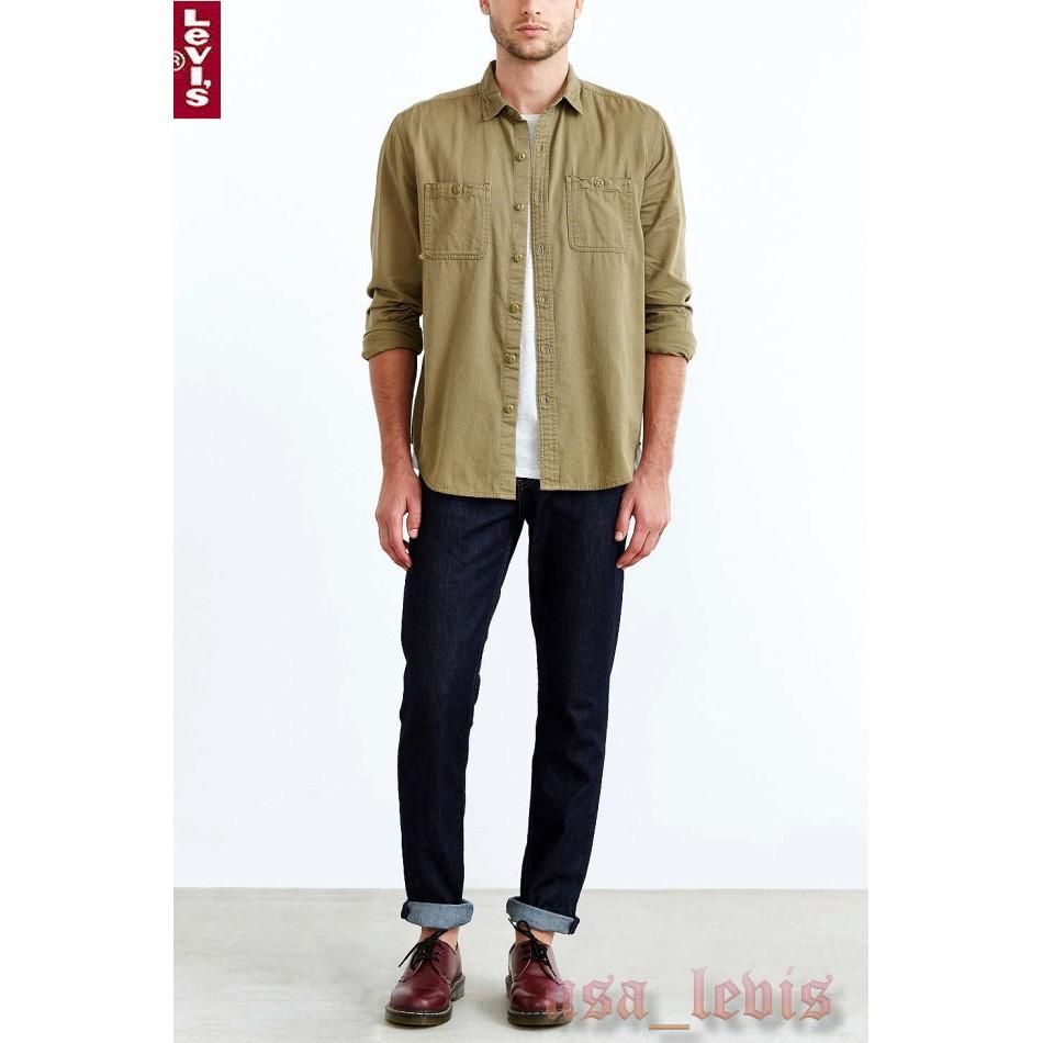 【獨賣養褲28-42腰】美國LEVI S 511 Slim Hollow深藍原色合身窄管厚磅低腰小直筒牛仔褲510優惠-細節圖8