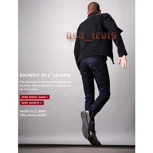 【破壞加工限量新款28-42腰優惠】美國LEVI S 511 Slim 水洗藍破痕抽鬚低腰丹寧褲窄管褲小直筒牛仔褲510-細節圖7