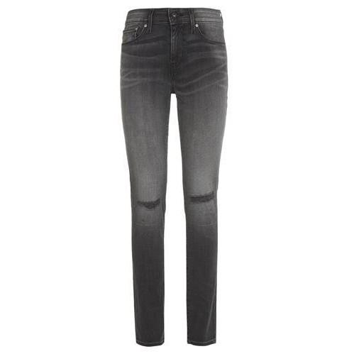 【高價版優惠W28L32現貨】美國Levi s DEMI Skinny 黑灰 刷破 抽鬚 顯瘦彈性 煙管褲 牛仔褲-細節圖2