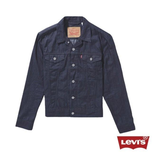 賠售【合身版 輕磅現貨L=M號】美國 日本LEVI S TRUCKER JACKET黑藍牛仔夾克質感原色牛仔外套
