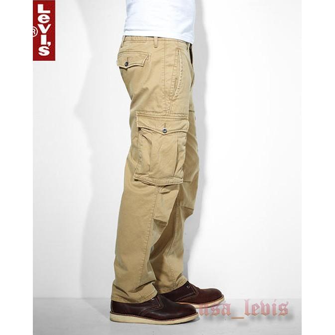 【4色可訂側邊口袋W28-42腰】美國Levi s ACE CARGO 立體口袋卡其褲直筒褲工作褲長褲百搭耐操好穿休閒褲-細節圖2