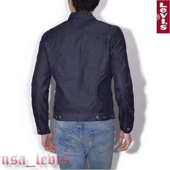 【合身版現貨L號優惠】美國 日本LEVIS TRUCKER JACKET 輕磅黑藍牛仔夾克質感原色牛仔外套-細節圖2