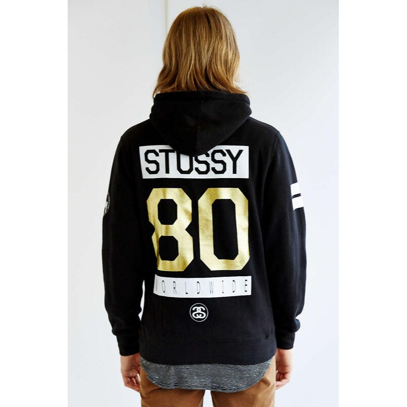 【美國Levis專賣】Stussy Rising 80 Hooded Sweats 百搭 帽T 連帽衛衣 大學T現貨M號-細節圖7