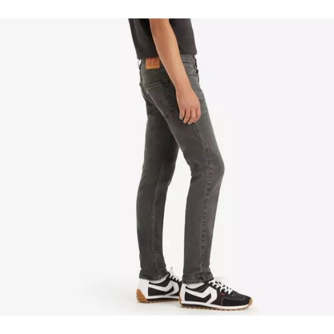 現貨棄標賠售!W28腰小碼【台灣無售】美國LEVI S 512 Slim Taper 黑灰 修身錐形窄管褲小直筒牛仔褲-細節圖4