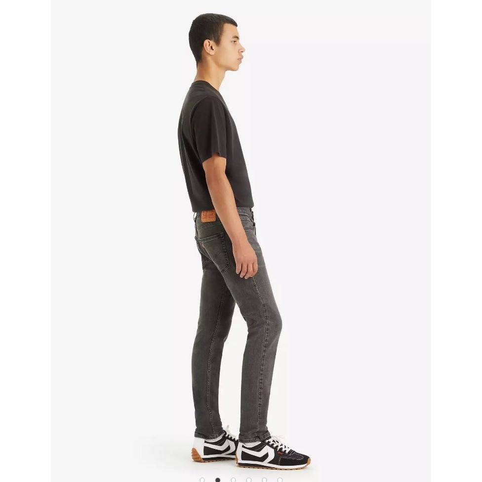 現貨棄標賠售!W28腰小碼【台灣無售】美國LEVI S 512 Slim Taper 黑灰 修身錐形窄管褲小直筒牛仔褲-細節圖7