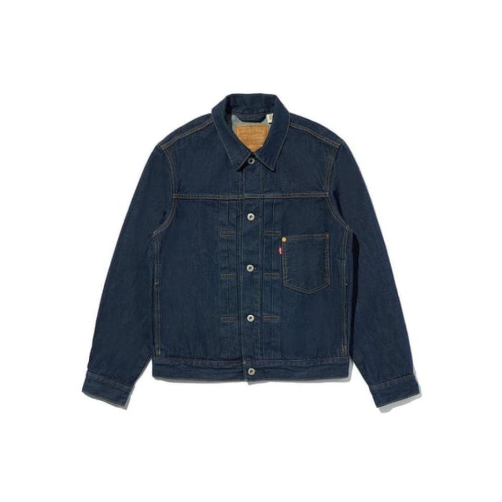 養牛M號現貨【赤耳優惠】美國LEVIS TRUCKER JACKET Type 1 深藍原色 1代 牛仔外套 丹寧夾克-細節圖4