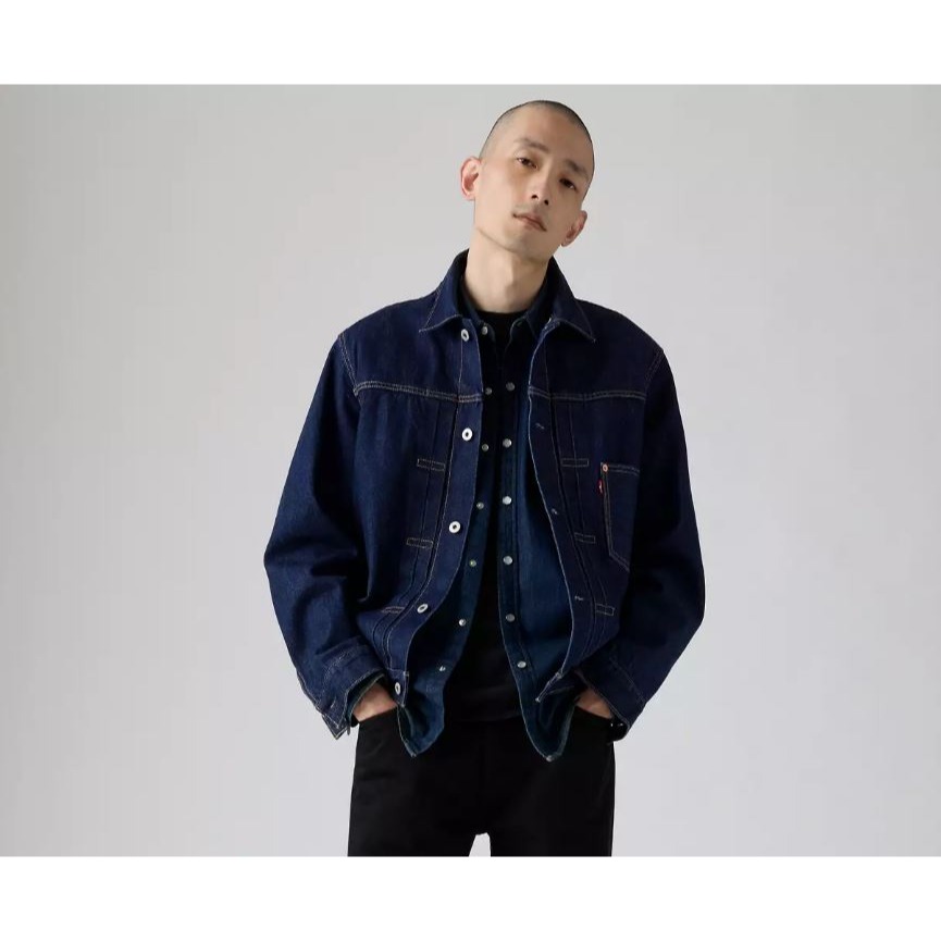 養牛M號現貨【赤耳優惠】美國LEVIS TRUCKER JACKET Type 1 深藍原色 1代 牛仔外套 丹寧夾克-細節圖11