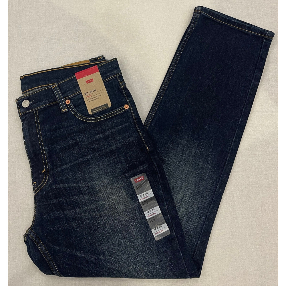 【絕版款28-42腰優惠】美國LEVIS 511 Slim Sequoia深藍貓鬚低腰丹寧褲窄管褲合身小直筒牛仔褲512-細節圖10