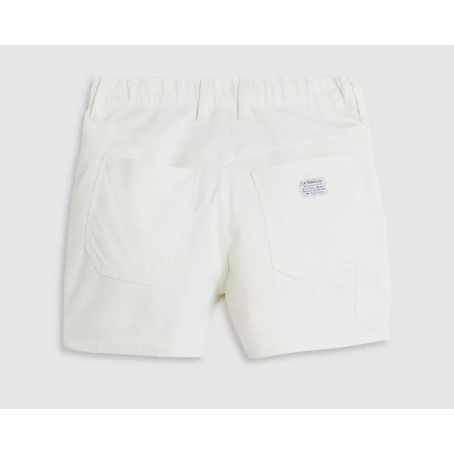 現貨賠售【27腰】美國LEVI S 女款 Carpenter Short 輕磅條絨 工裝短褲 米白短褲 熱褲-細節圖6