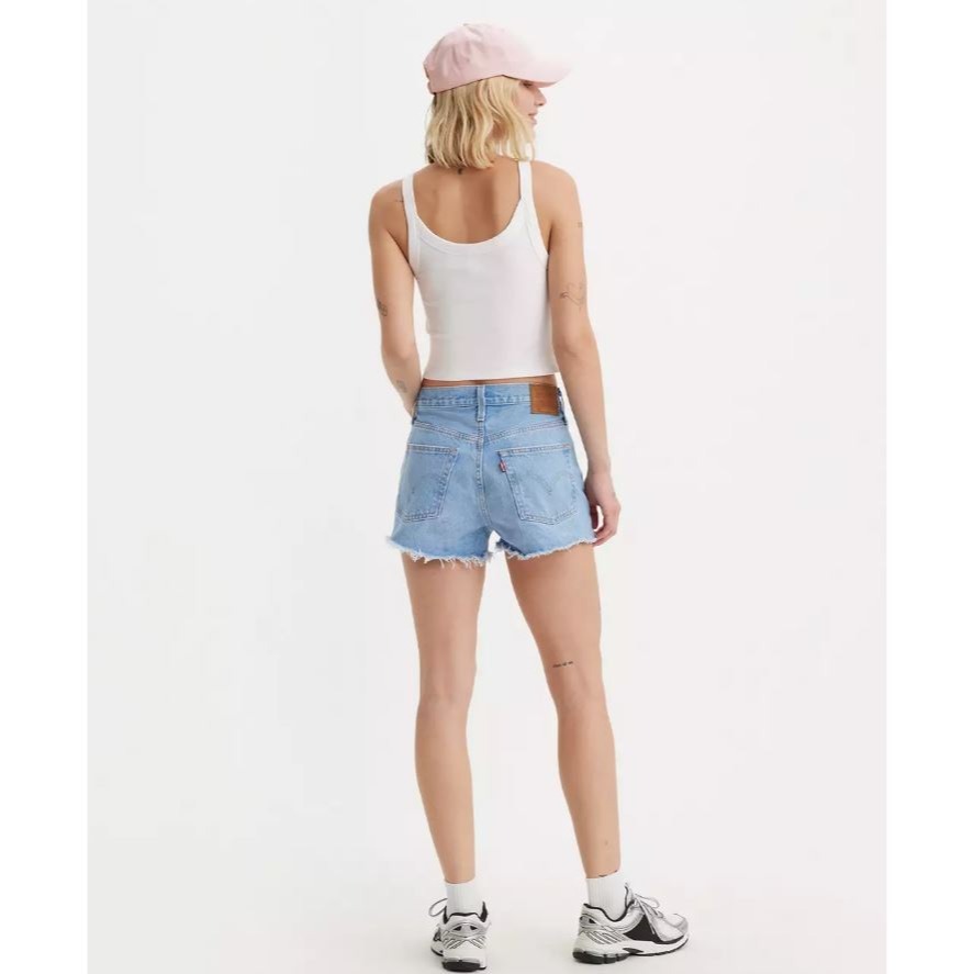 現貨【賠售27腰高價】美國LEVIS 女款 501 High Rise Women＇s Shorts 高腰牛仔短褲 熱褲-細節圖3