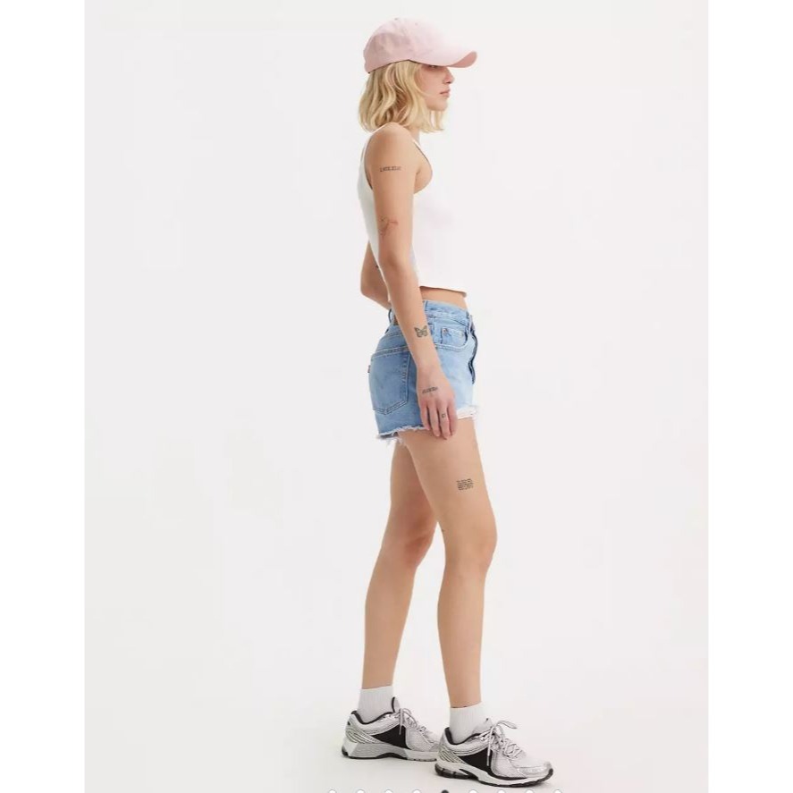 現貨【賠售27腰高價】美國LEVIS 女款 501 High Rise Women＇s Shorts 高腰牛仔短褲 熱褲-細節圖4