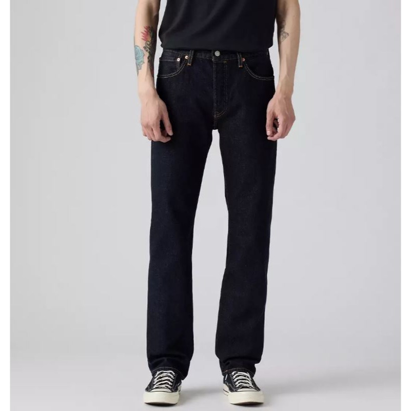 現貨32-33腰【養褲原色款】美國 日本LEVIS 501 Indigo RINSE 深藍 黑藍 重磅 排扣直筒 牛仔褲-細節圖3