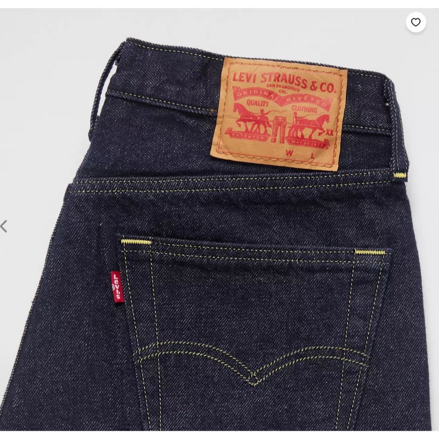 現貨32-33腰【養褲原色款】美國 日本LEVIS 501 Indigo RINSE 深藍 黑藍 重磅 排扣直筒 牛仔褲-細節圖9