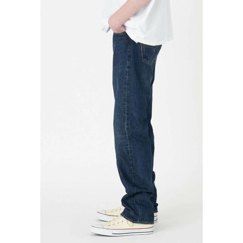 現貨W32L34【赤耳布邊大E】美國 日本LEVIS 501 深藍 原創經典牛仔褲 重磅丹寧 長褲 直筒褲 501XX-細節圖3