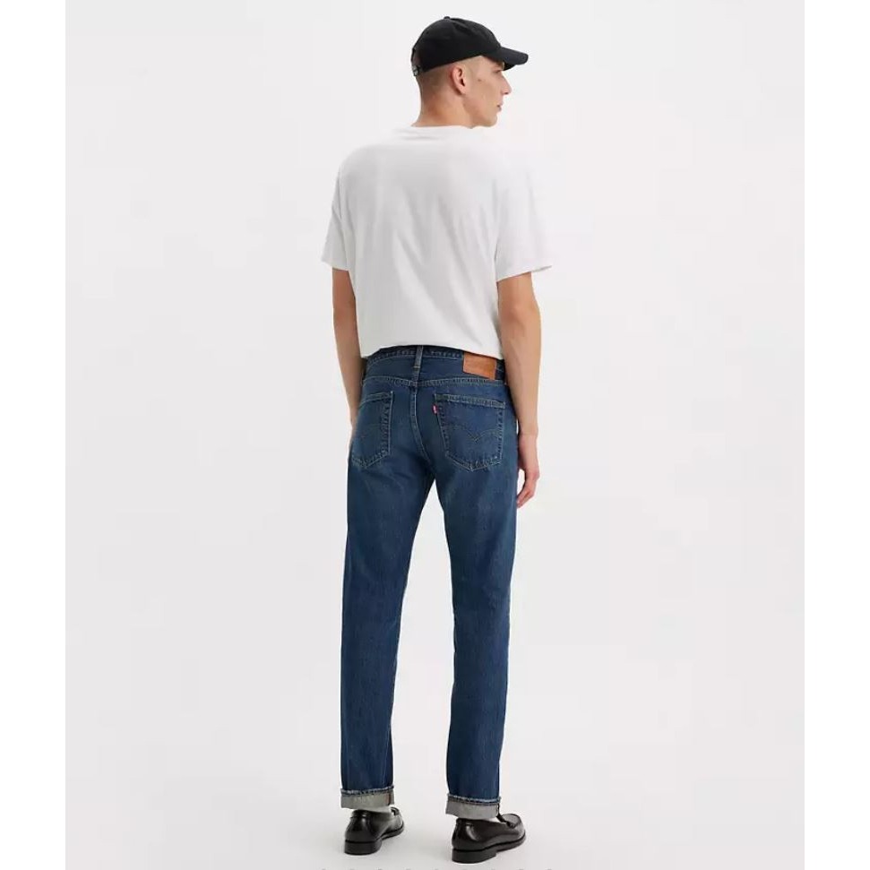 現貨W32L34【赤耳布邊大E】美國 日本LEVIS 501 深藍 原創經典牛仔褲 重磅丹寧 長褲 直筒褲 501XX-細節圖11