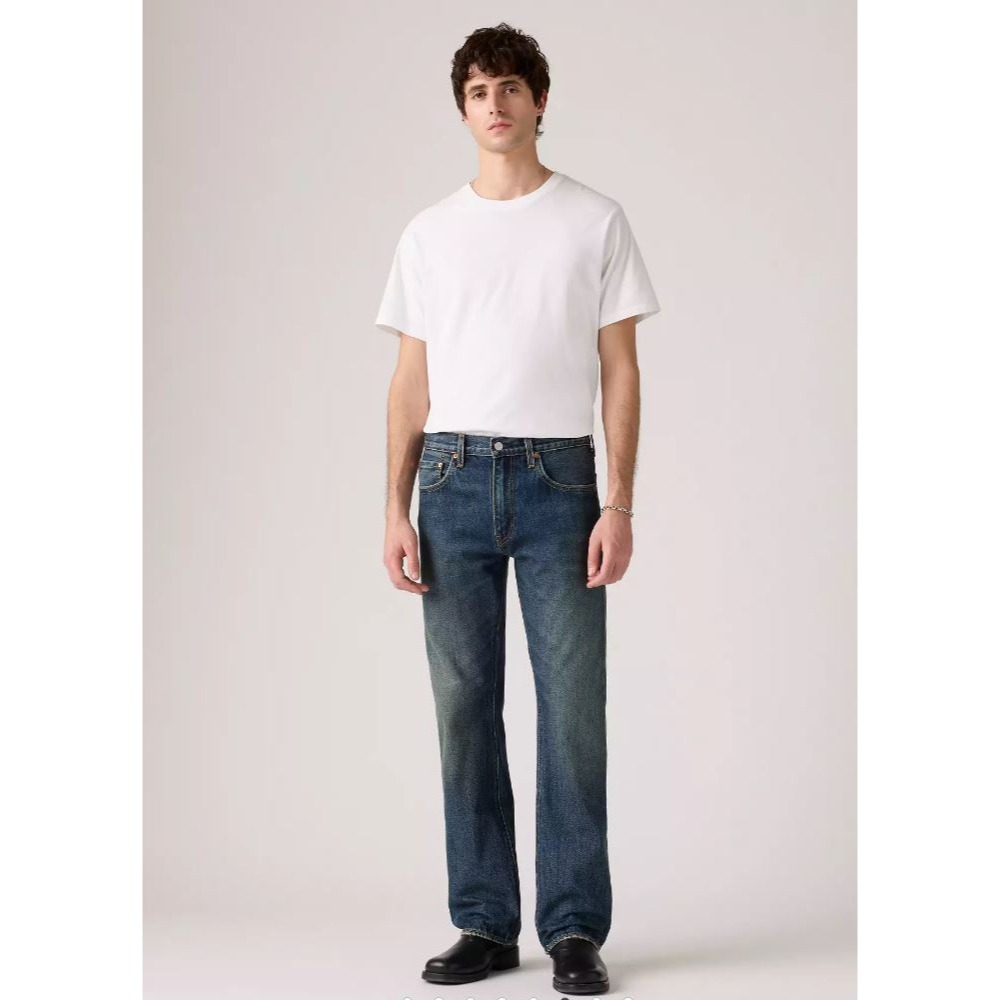 38腰現貨賠售【高價大E款】美國LEVI S 517 Bootcut Tough 深藍淺刷 重磅中腰經典靴型小喇叭牛仔褲-細節圖5