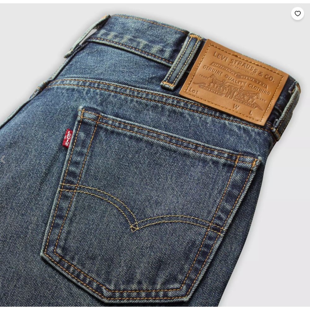 38腰現貨賠售【高價大E款】美國LEVI S 517 Bootcut Tough 深藍淺刷 重磅中腰經典靴型小喇叭牛仔褲-細節圖7