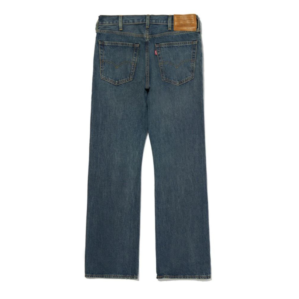38腰現貨賠售【高價大E款】美國LEVI S 517 Bootcut Tough 深藍淺刷 重磅中腰經典靴型小喇叭牛仔褲-細節圖9
