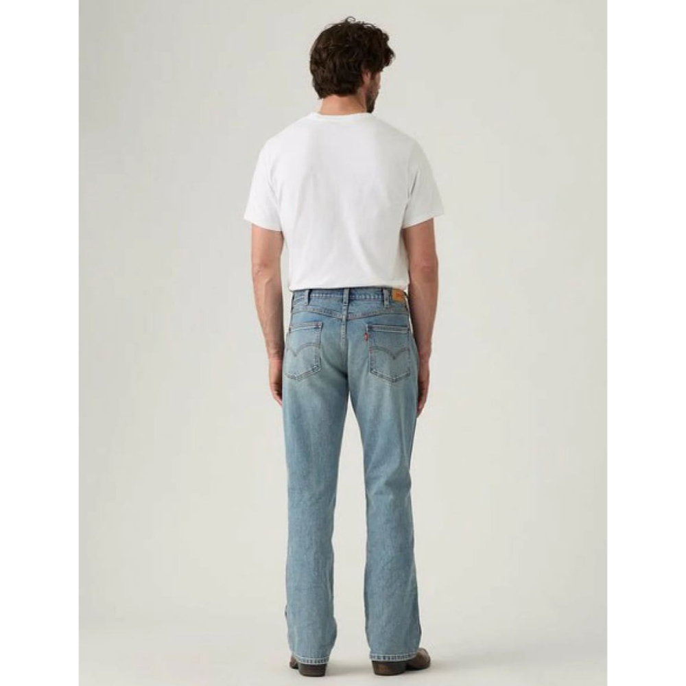 大碼現貨【42腰優惠】美國LEVI S 537 Western Bootcut 淺藍刷白靴型喇叭彈性西部牛仔褲517-細節圖8