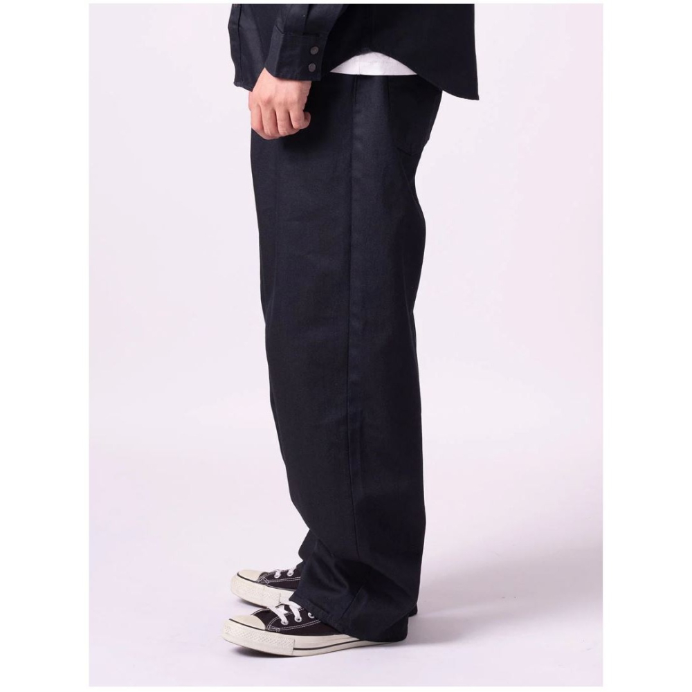 【超寬褲33-34腰】美國高價LEVIS 578™ Baggy Coated 中腰 深靛藍 寬鬆牛仔褲 原色後染黑長褲-細節圖9