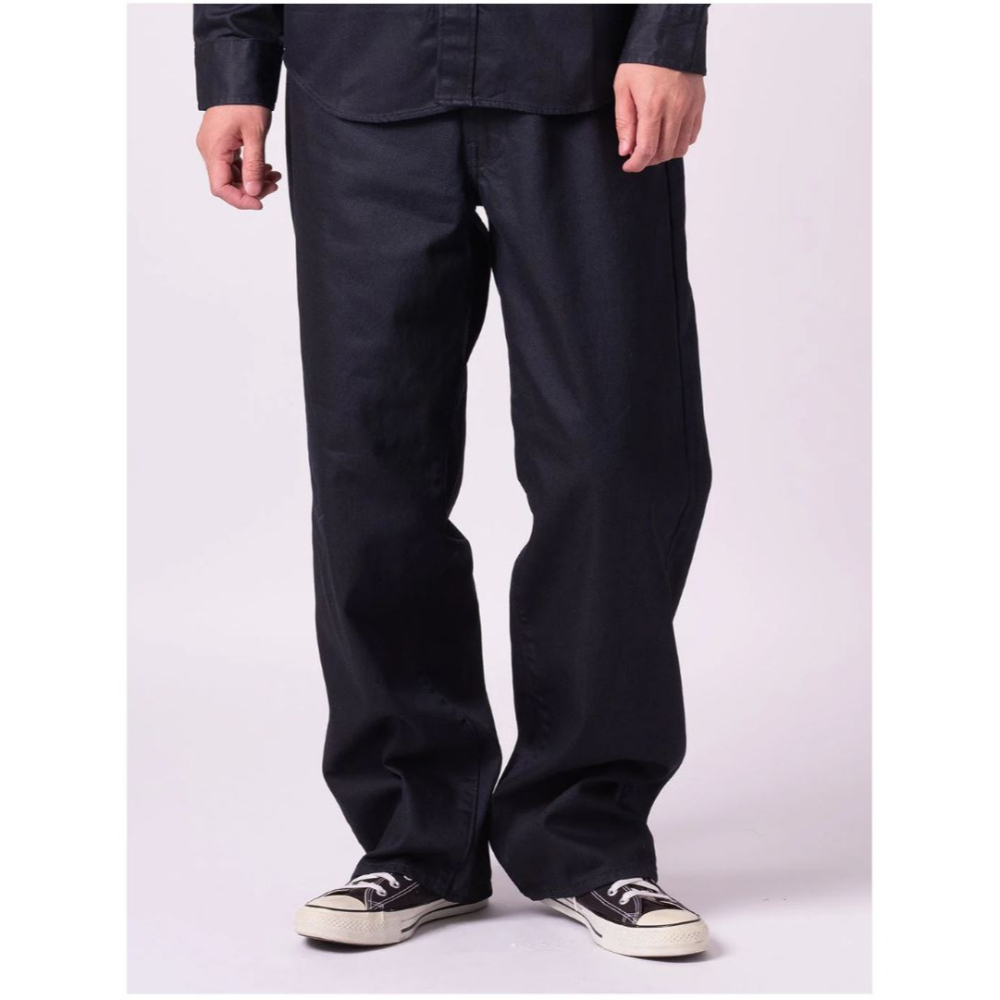 【超寬褲33-34腰】美國高價LEVIS 578™ Baggy Coated 中腰 深靛藍 寬鬆牛仔褲 原色後染黑長褲-細節圖10