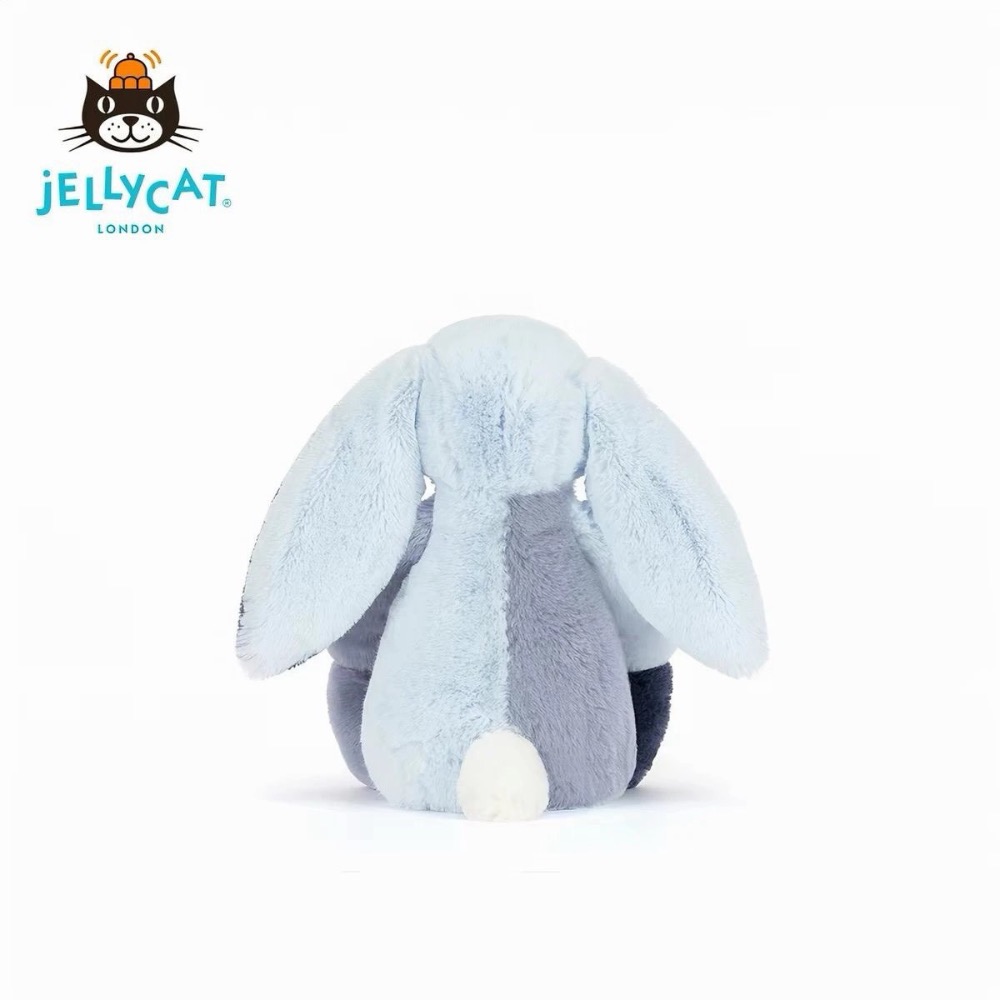 Jellycat新品派得溪邦尼兔來襲！打破常規純色設計，層次感藍灰拼色太特別-細節圖4