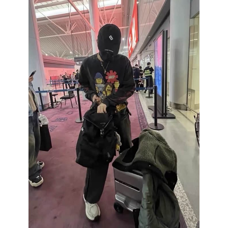 Saint x RHCP紅辣椒樂隊 x LEGO 樂高限定三方聯名重磅水洗做舊高街長袖  男女同款-細節圖4