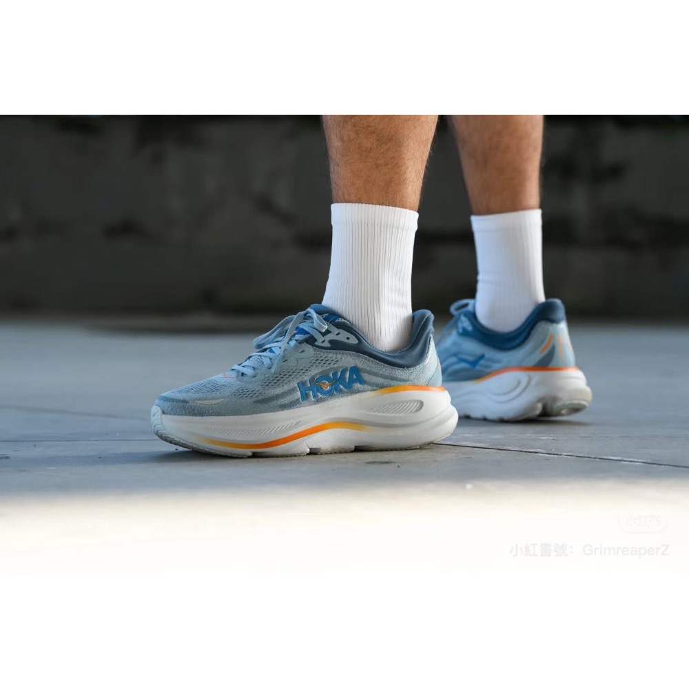 腳感之王 Hoka  Bondi 9     5cm超臨界發泡 加厚網面 過冬無壓力 男女跑步鞋增高運動鞋 休閒鞋-細節圖7