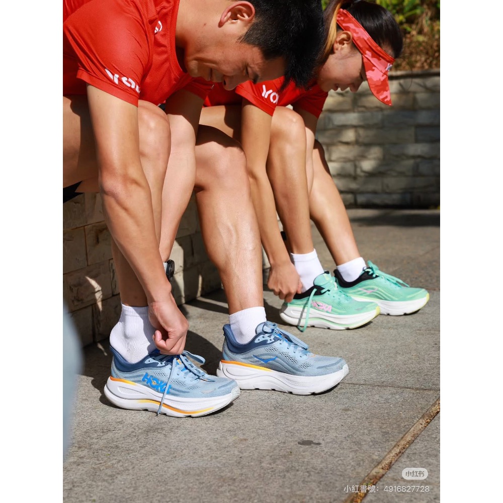 腳感之王 Hoka  Bondi 9     5cm超臨界發泡 加厚網面 過冬無壓力 男女跑步鞋增高運動鞋 休閒鞋-細節圖8