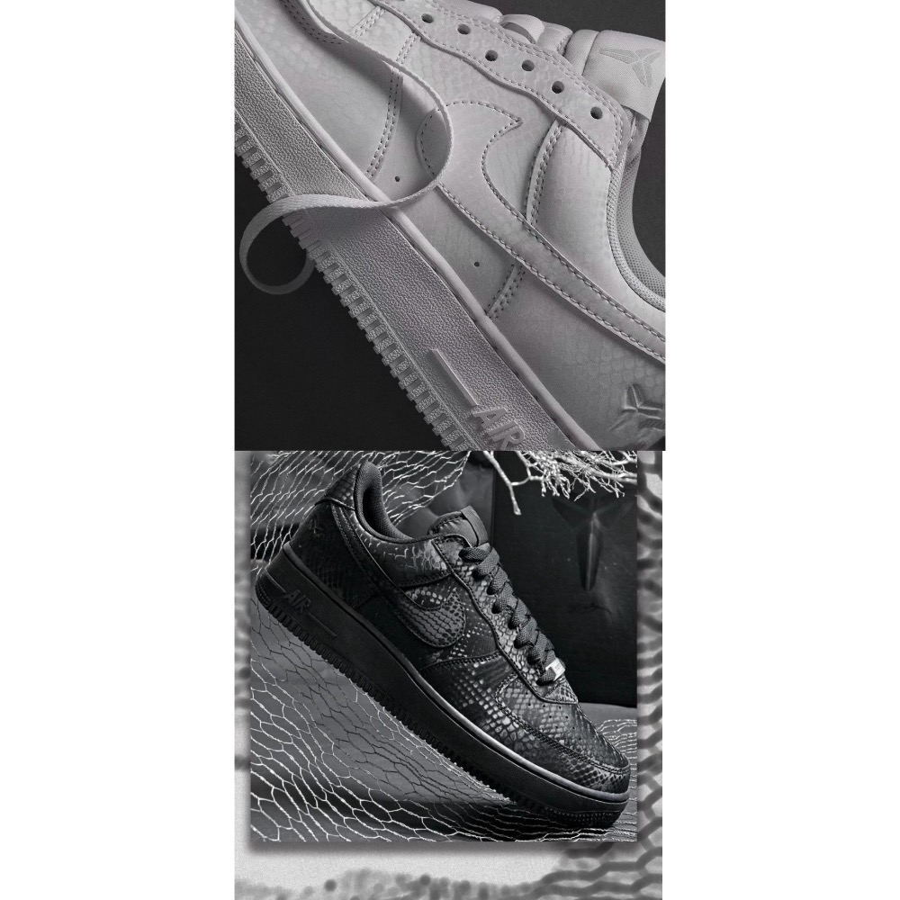 上次那雙馬年沒搶到的來吧 會員限定 AF1 KOBE 科比空軍蛇鱗男女同款休閒百搭板鞋-細節圖3