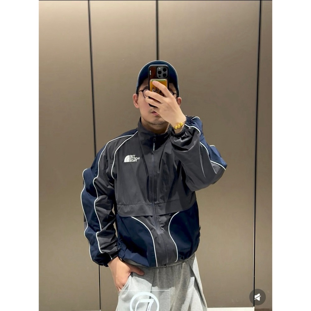 韓國新品SOMI 同款  THE NORTH FACE BRIO拼色運動夾克外套-細節圖4