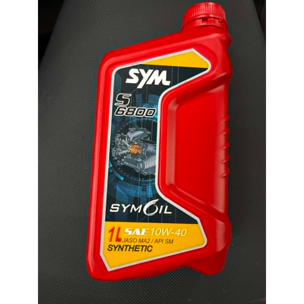 SYM 三陽原廠機油 S6800機油 10W40 1L 四行程機油 合成機油 DRG 龍2 曼巴 JETSL JETSR-細節圖3