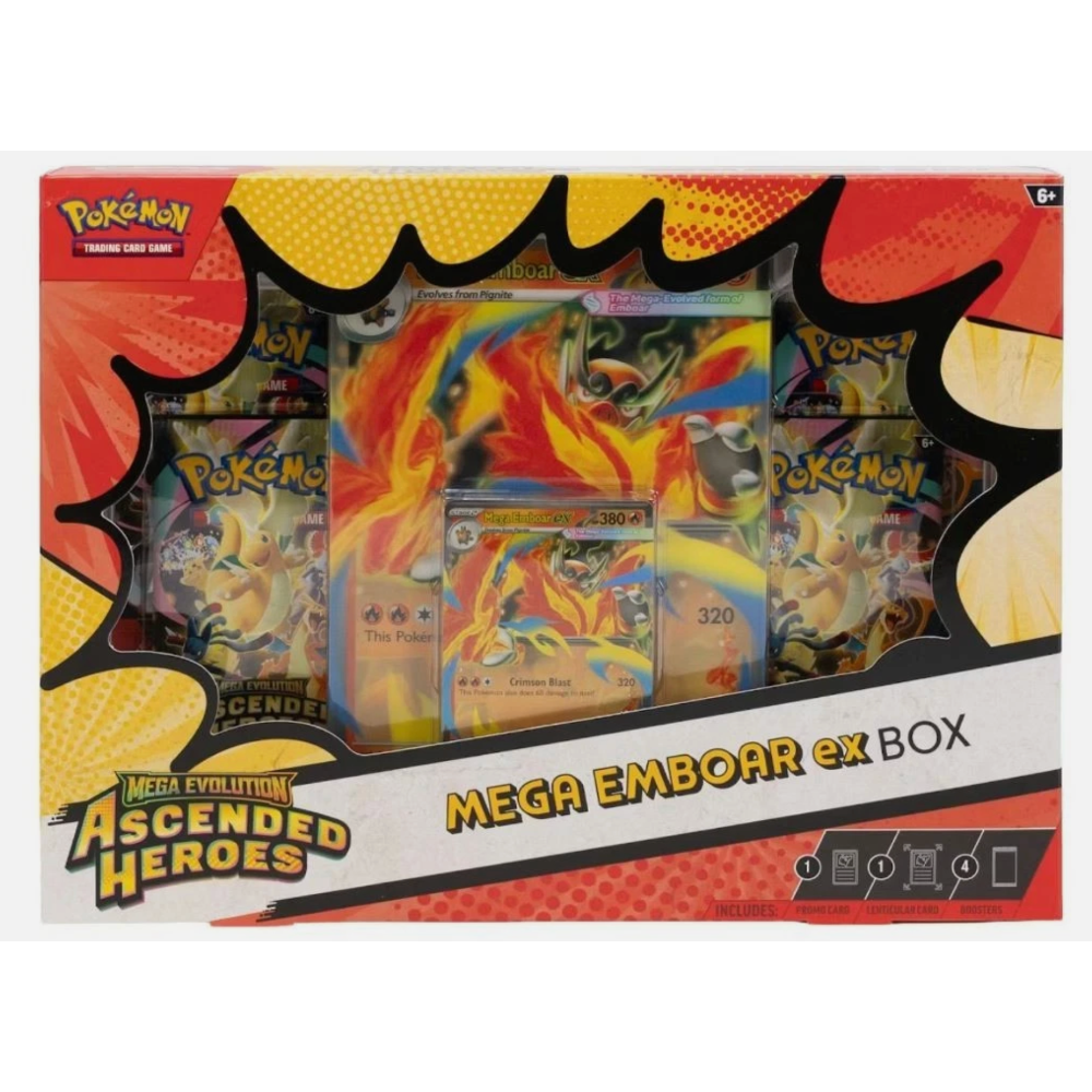 『美版寶可夢卡牌』Pokemon Ascended Heroes 御三家禮盒三入組 超級夢想EX-規格圖1