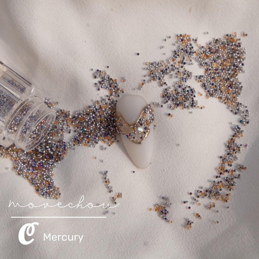 雙色極光魚子醬 小珍珠高亮質感精緻【美甲素材 美甲工具 美甲 小鋼珠 珍珠】(鋼珠D)-細節圖6