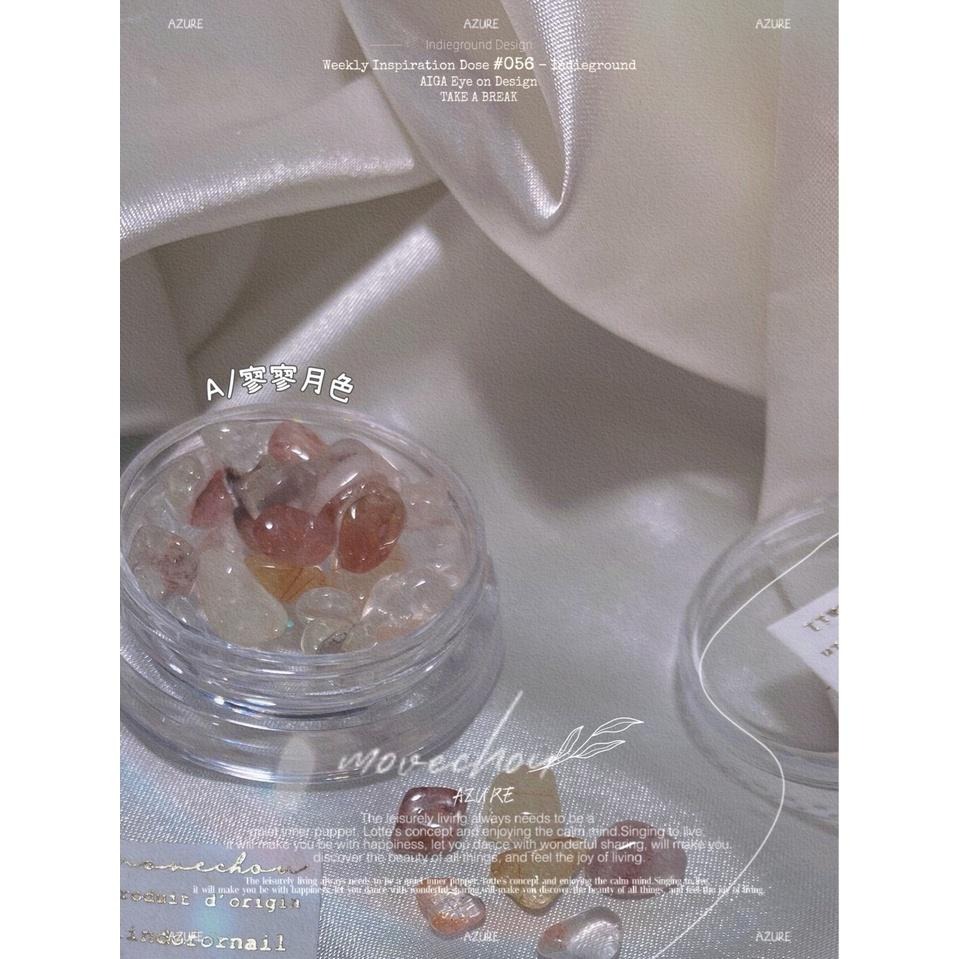 日系novel同款半透晶石水晶石異形立體造型【水晶 晶石 美甲鑽飾 美甲素材 美甲工具】(貝殼M)-細節圖3