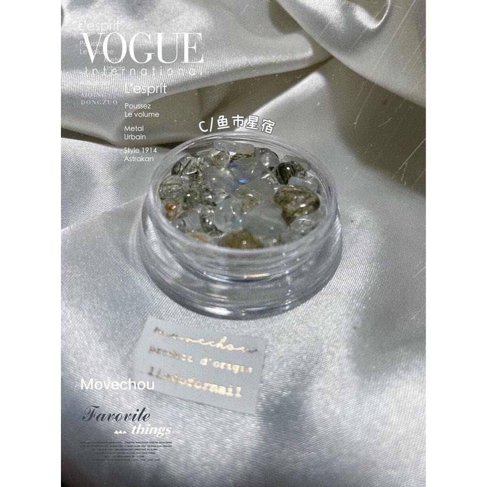 日系novel同款半透晶石水晶石異形立體造型【水晶 晶石 美甲鑽飾 美甲素材 美甲工具】(貝殼M)-細節圖6