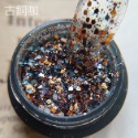 美甲日式巴洛克綜合不規則亮粉亮片/6色可選【閃粉 亮片 美甲素材 美甲飾品 美甲工具】(混鑽U)-規格圖6