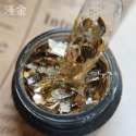 美甲日式巴洛克綜合不規則亮粉亮片/6色可選【閃粉 亮片 美甲素材 美甲飾品 美甲工具】(混鑽U)-規格圖6