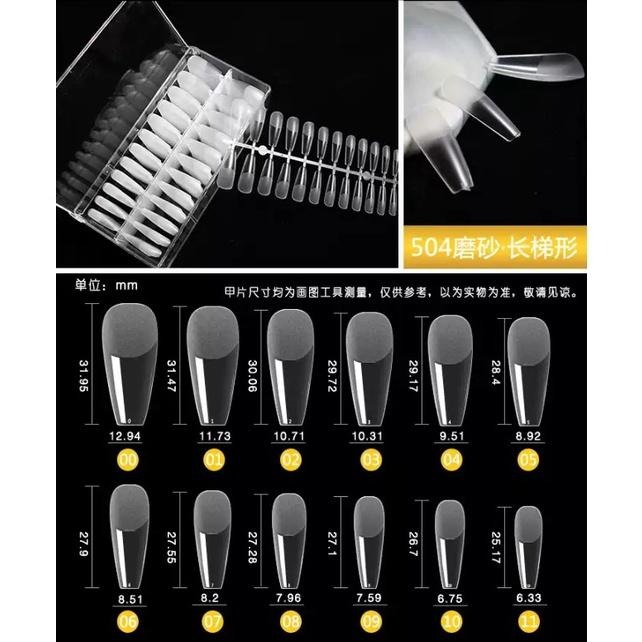 扁平甲專用磨砂甲片 免刻磨【甲片 水滴甲片 延長甲片 磨砂甲片 美甲工具】-細節圖7