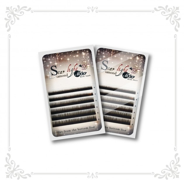 星光鑽 - 下睫毛 - 黑色 / 焦糖【小惡魔 6D 開花 美睫 睫毛 假睫毛 卸睫 工具】-細節圖3