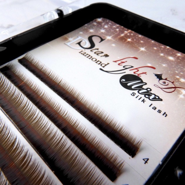 星光鑽 - 下睫毛 - 黑色 / 焦糖【小惡魔 6D 開花 美睫 睫毛 假睫毛 卸睫 工具】-細節圖4
