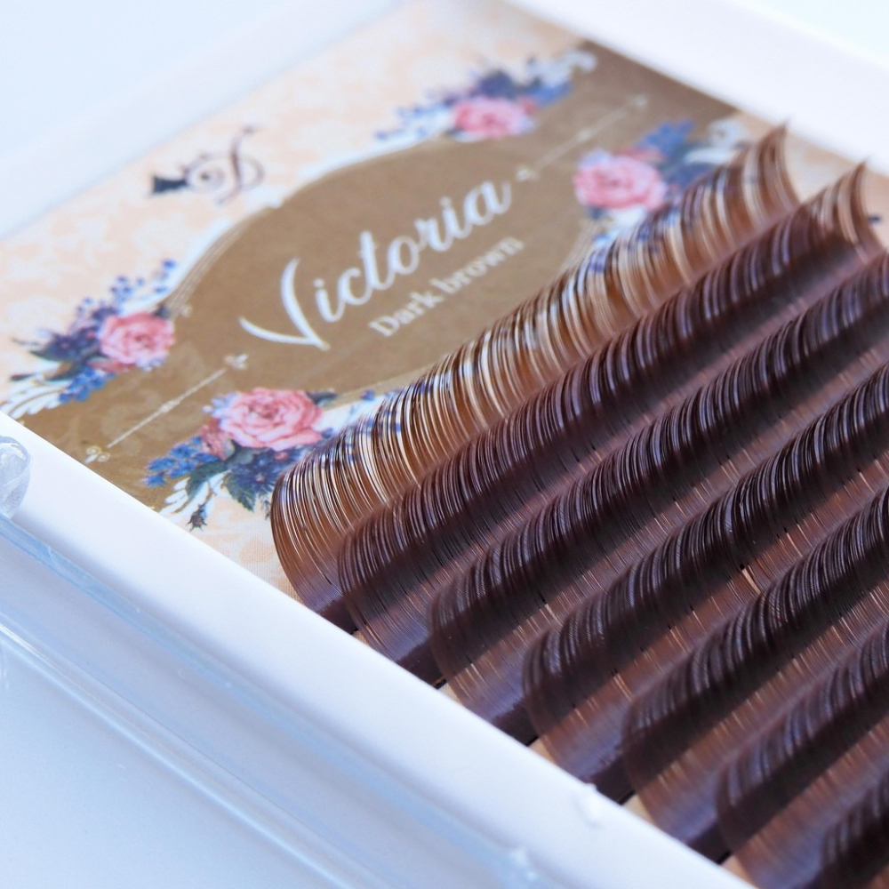維多利亞 - 0.07 - 單尺寸排毛 - 深棕色【小惡魔 6D 開花 美睫 睫毛 假睫毛 卸睫 工具】-細節圖3
